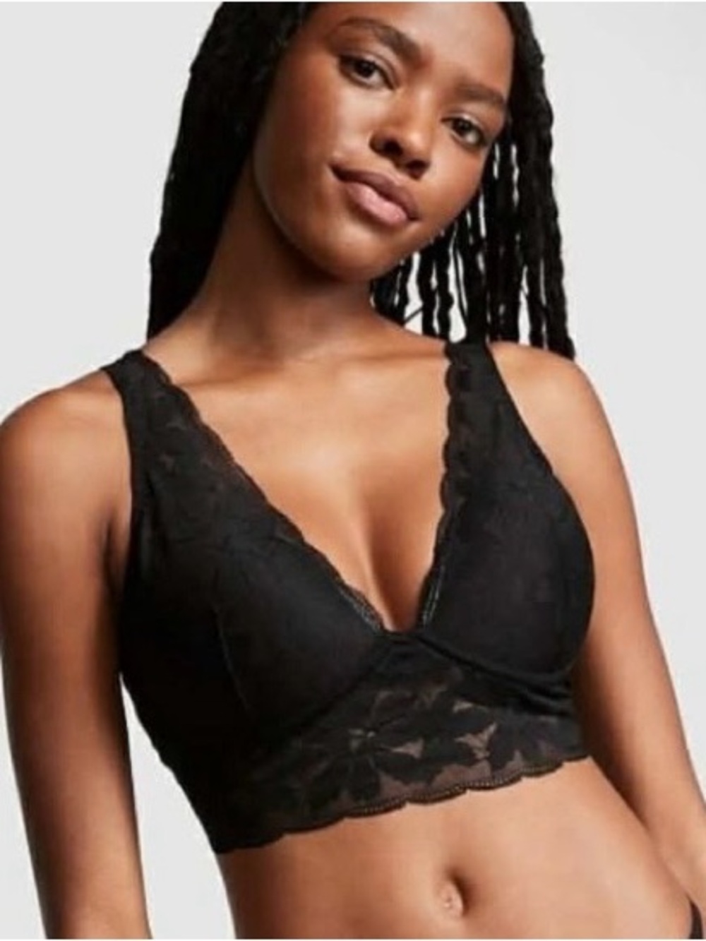 PINK Victoria's Secret Black Lace Bralette
